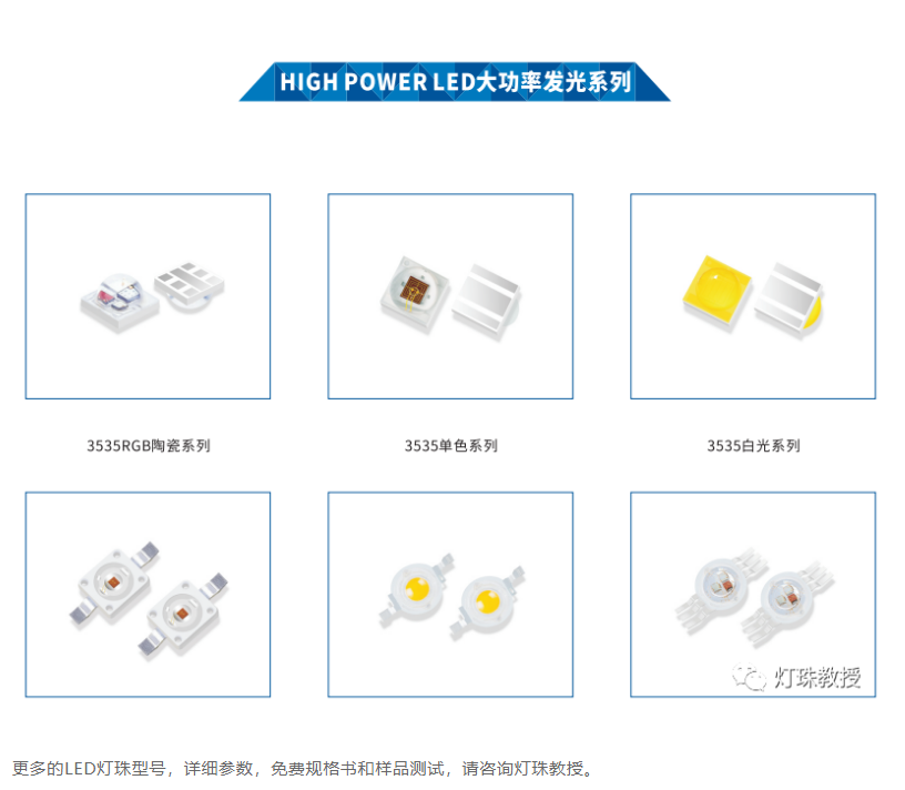 led灯珠规格大全，led灯常用灯珠型号与参数有哪些