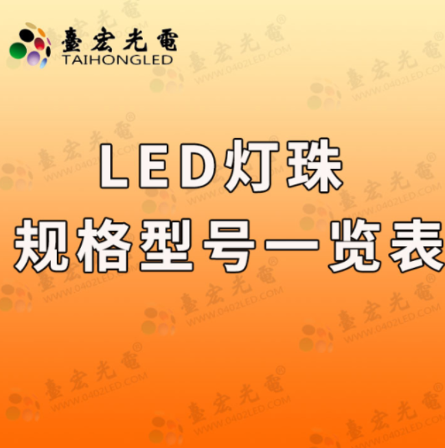 led灯珠型号对照表，一步步告诉你怎么选择合适的灯珠规格型号参数